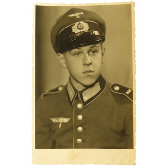 Foto van de Wehrmacht Schütze uit het 462ste infanterieregiment in volledig parade-uniform. Espenlaub militaria